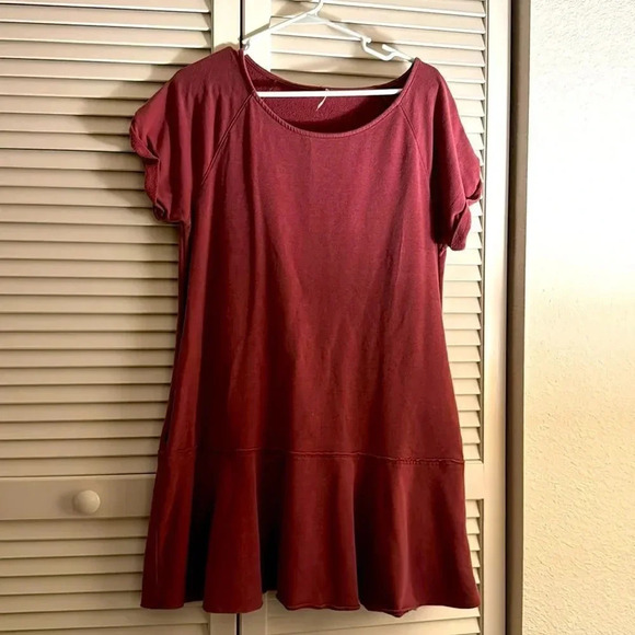 Urban Outfitters Maroon/Plum Sweater Jersey Dress Medium GUC - Picture 1 of 4